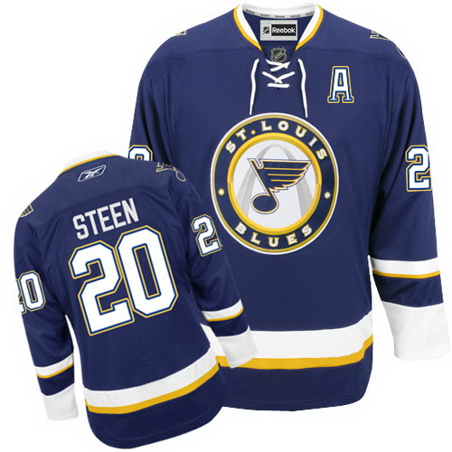 Online Cheapest St. Louis Blues 20 Alexander Steen Blue NHL Hockey Jersey
